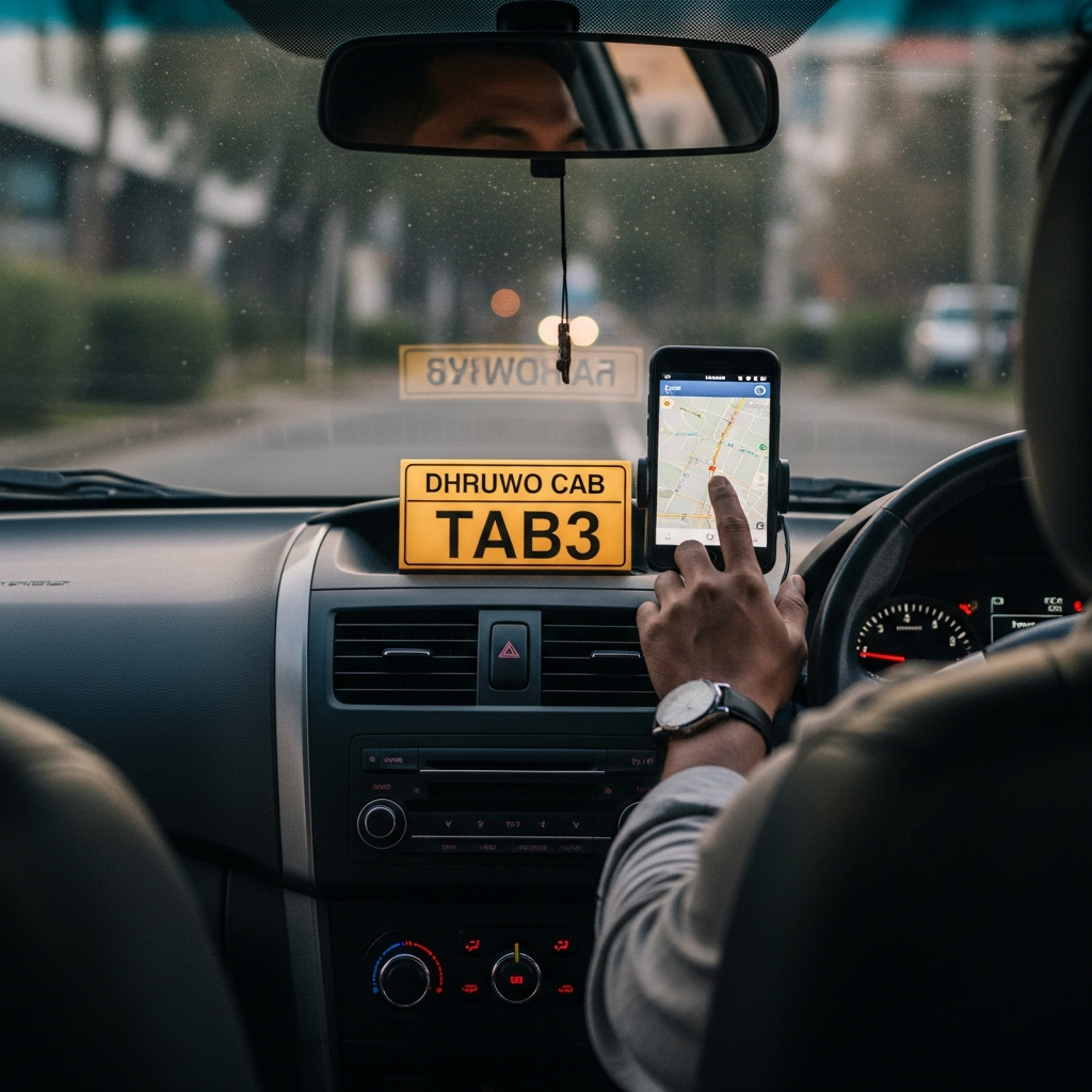 Driver Badge Check for Safe Taxi Booking with Dhruwo Cabs