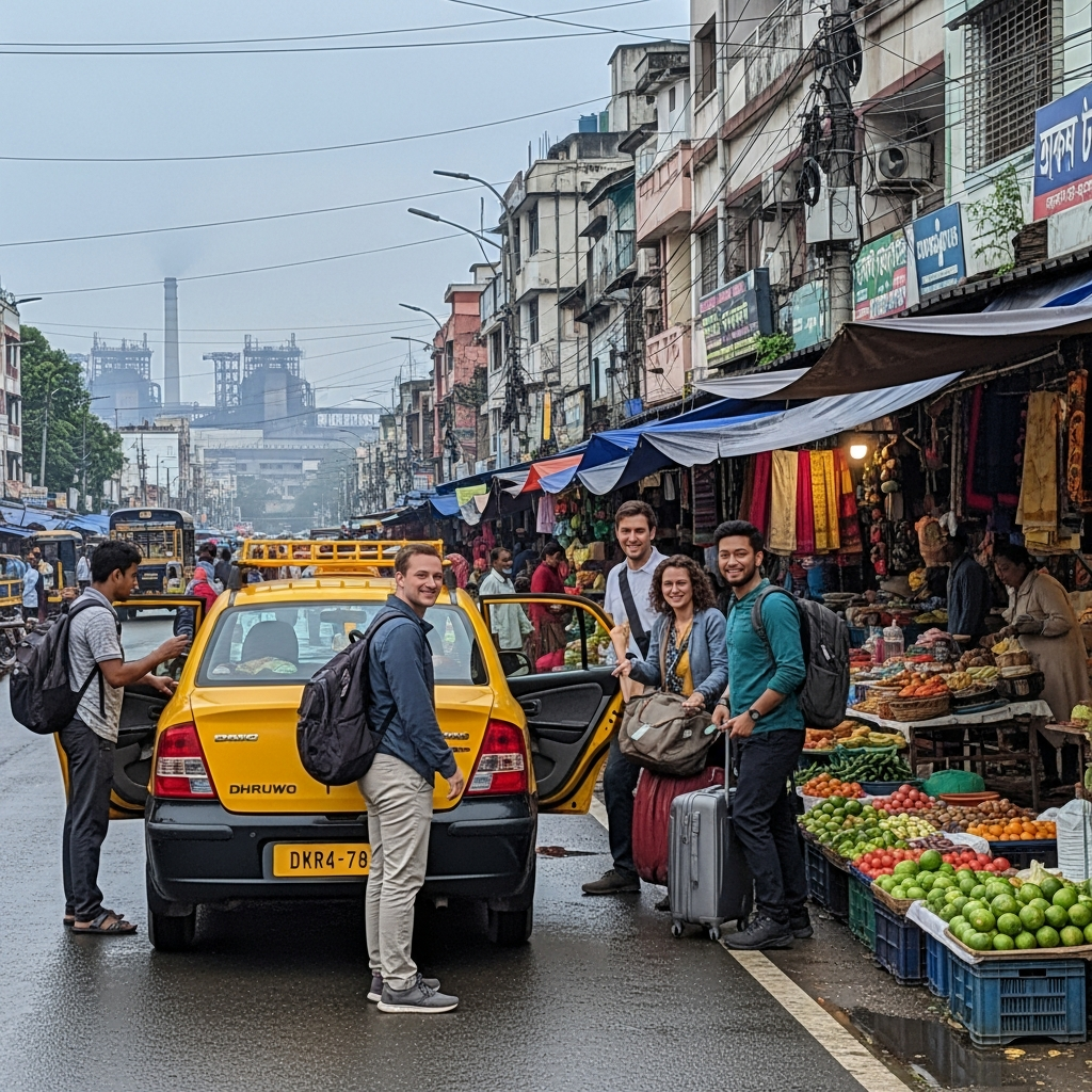 Flat fare and on-time pickup with Dhruwo Cabs