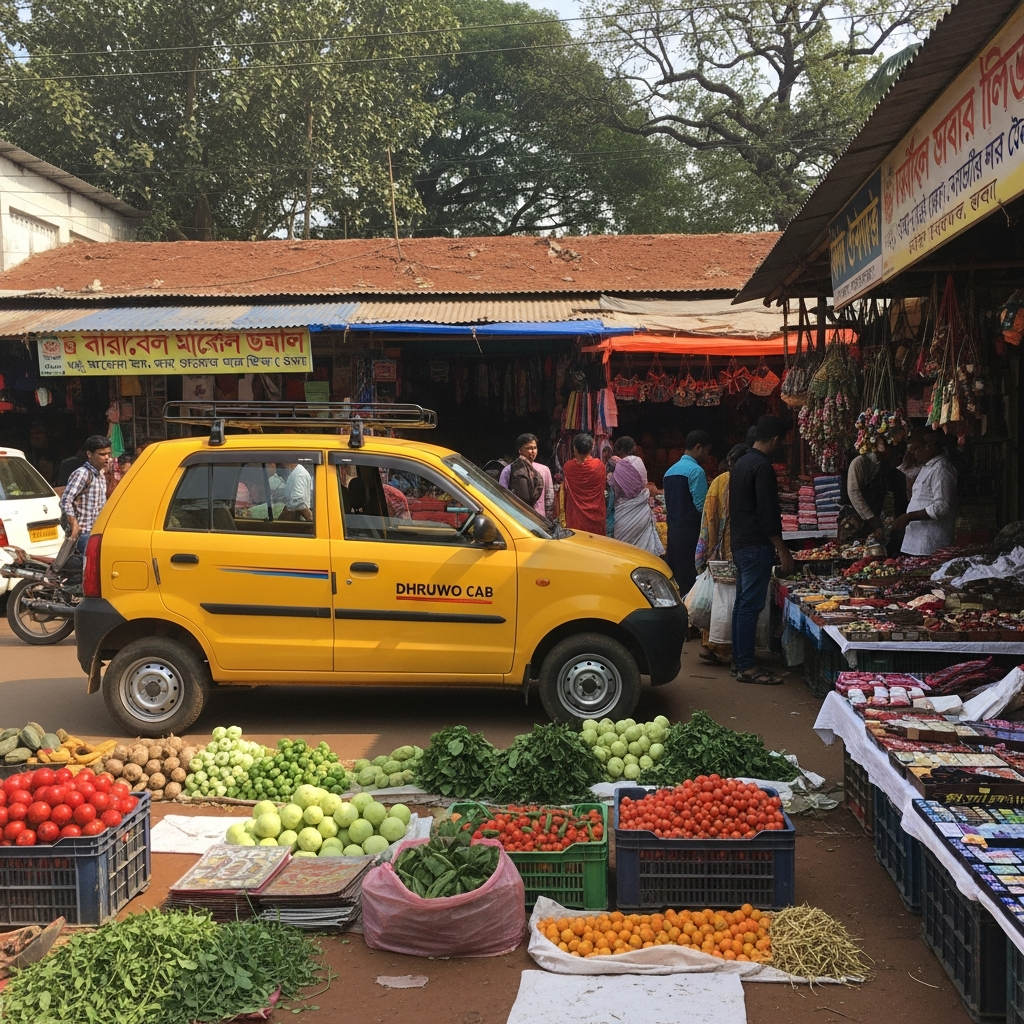 Affordable cab fare from Durgapur to Shantiniketan with Dhruwo Cabs